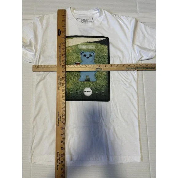 RIOT SOCIETY -Lot of 2 -Mens Short Sleeve T-shirts-Red Solo Cup Party Bear-Small - Picture 6 of 7